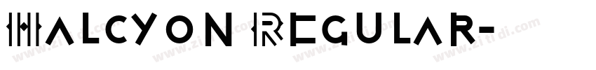Halcyon Regular字体转换